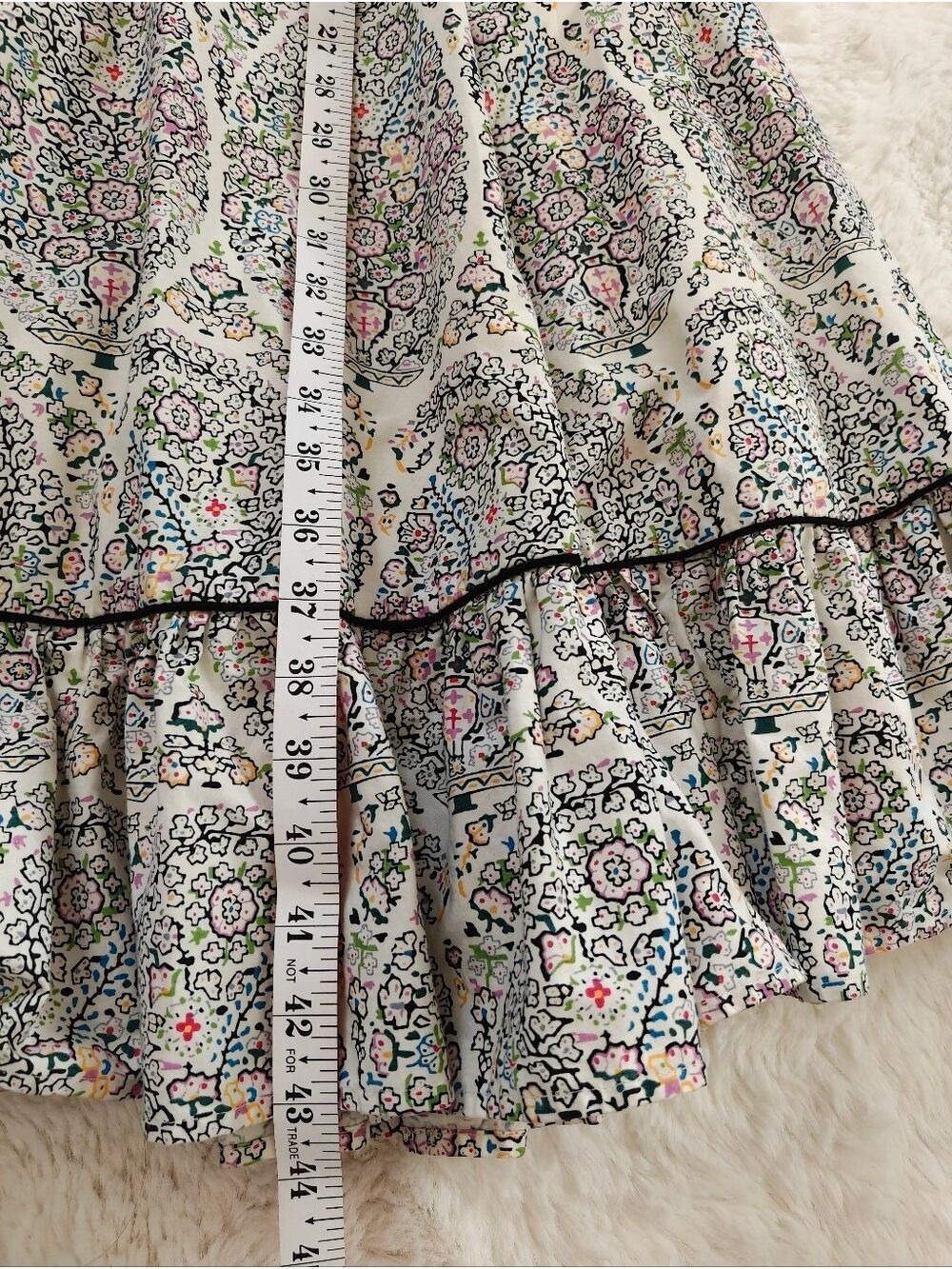Anthropologie Girls from Savoy Halter Dress Ruffle Multi Color Print Size 2 - Picture 14 of 15